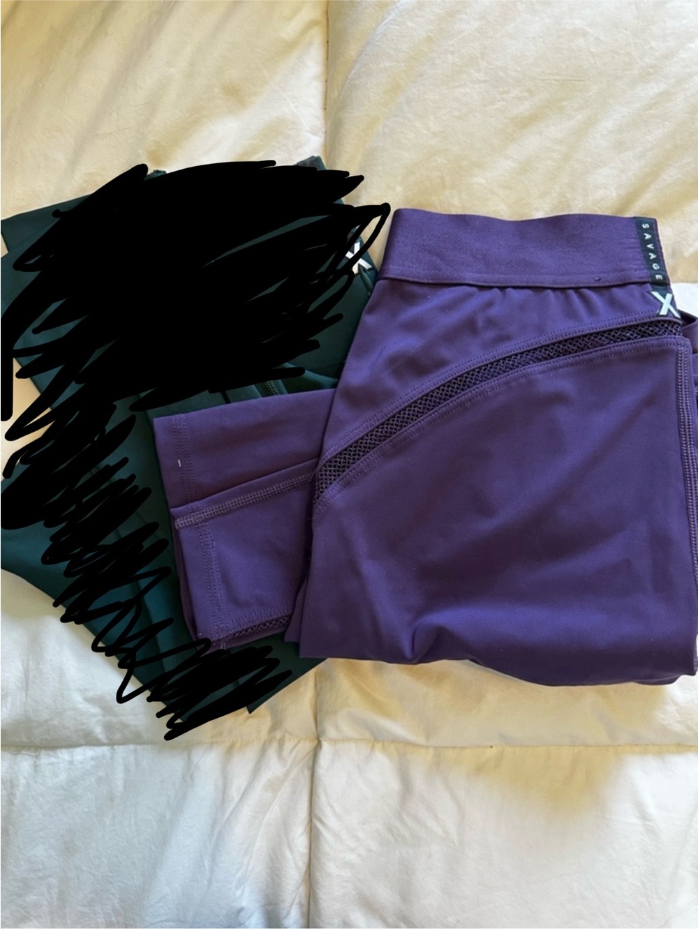 Savage X Fenty Purple Active Leggings